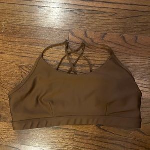 Alo brown Airlift sports bra size Large